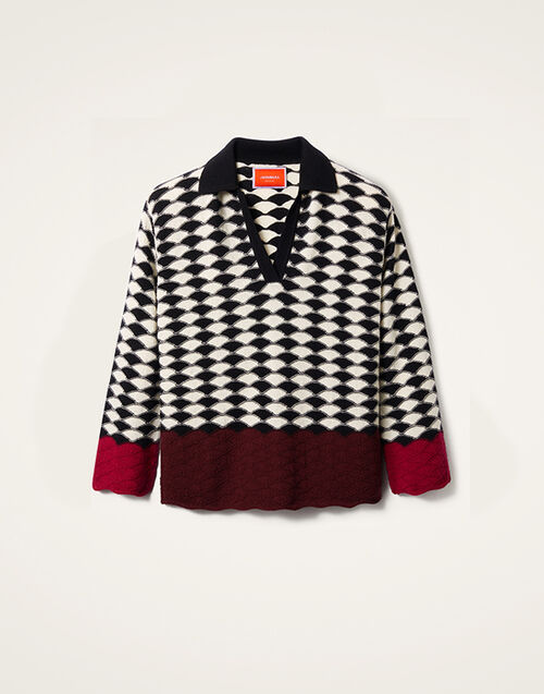 La DoubleJ Lounge Jumper Multicolor Black & White PUL0259KNI155VA351BL03