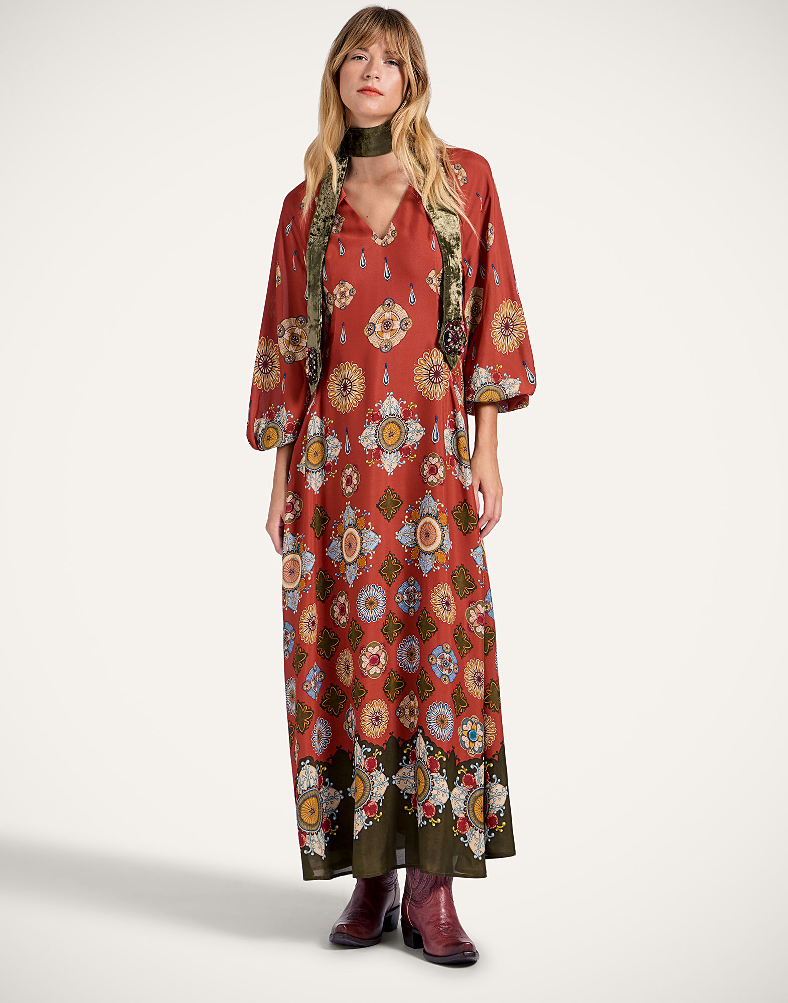 La DoubleJ Diva Dress Nucleus Rust DRE0776VIS019NUC01OR04