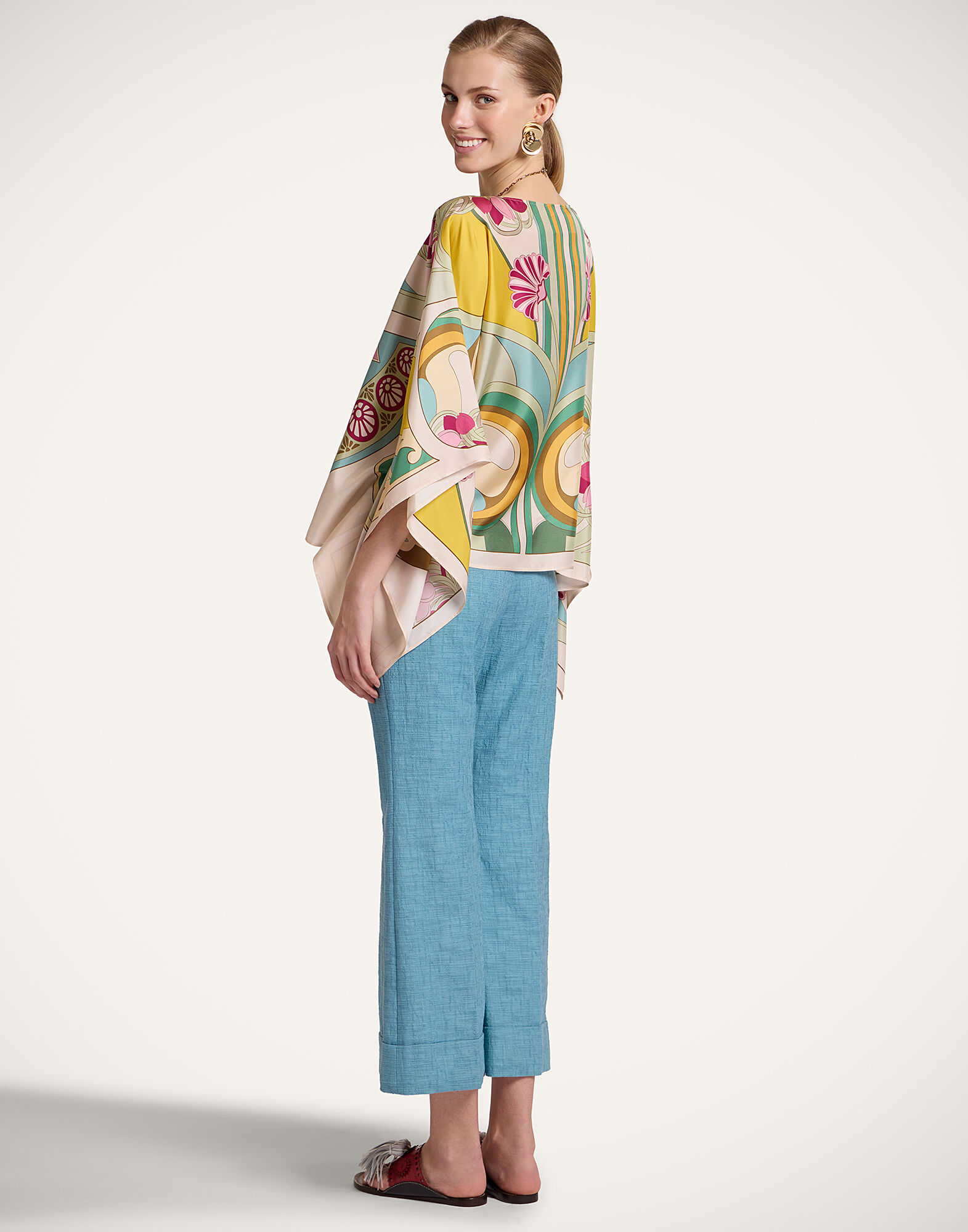 La DoubleJ Hendrix Pants Solid Light Blue TRO0014COT005SOLIDBU01