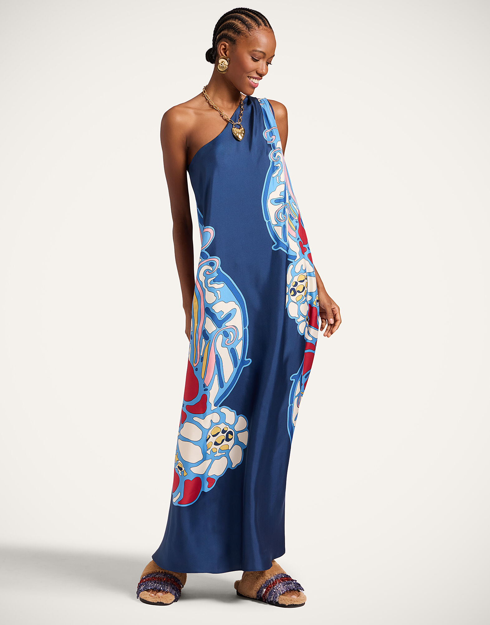 Roy Dress in Lemuria Placée Blue for Women | La DoubleJ US