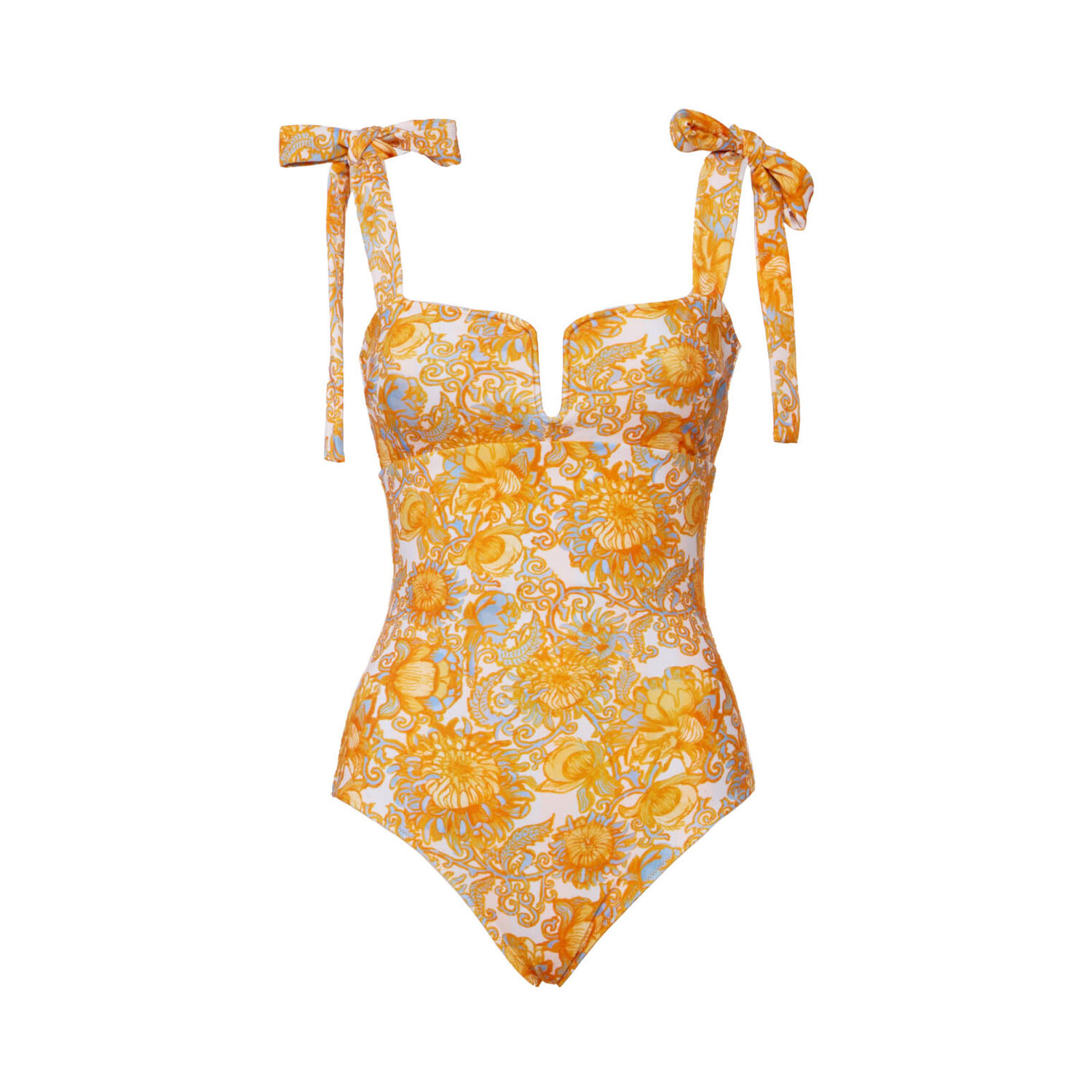 La Doublej Barbarella Swimsuit In Anemone Small Orange