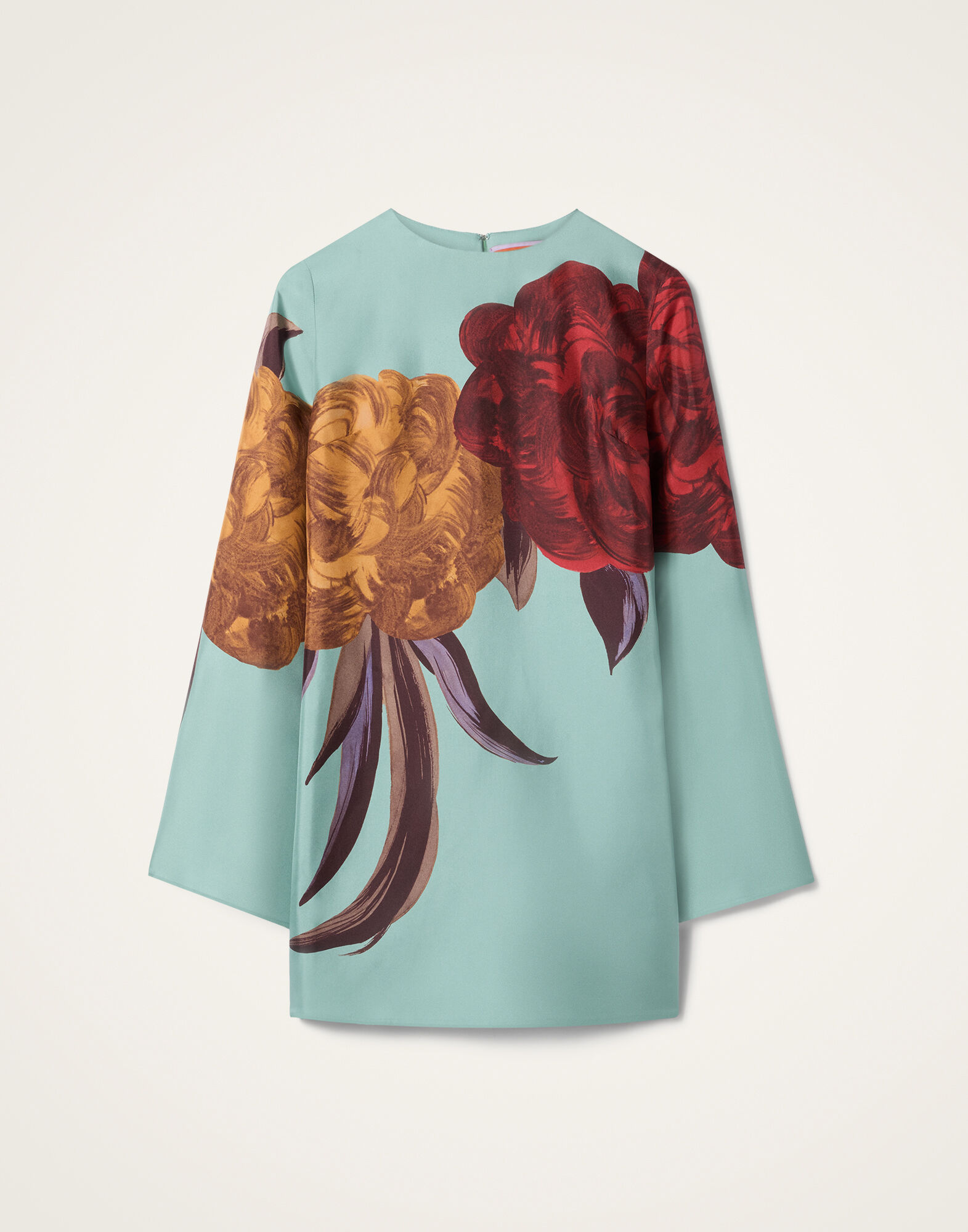 La DoubleJ Mini Supremes Swing Dress Peony Plac&eacute;e Light Blue DRE0619SIL001PEO06BU01