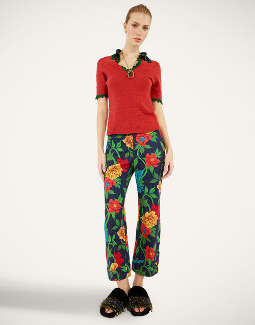 La DoubleJ Hendrix Pants Queen Peony Blue TRO0014COT005QPE01BU03