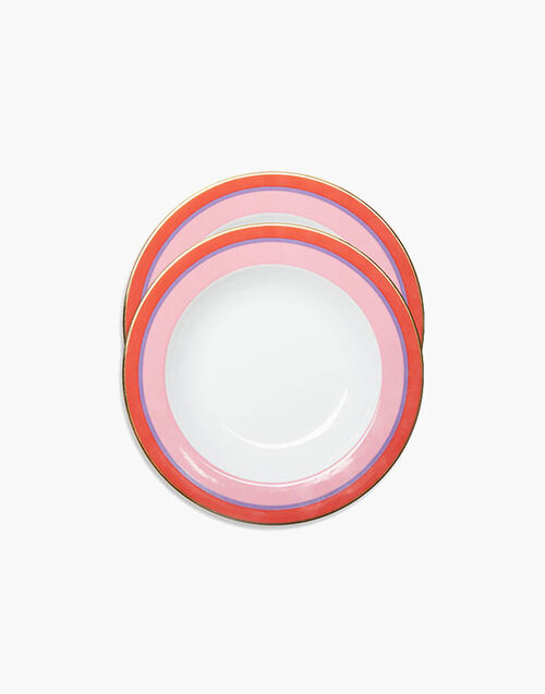 La DoubleJ Soup Plates Set Of 2 Rainbow Rose SOU0002CER001RAI06PI01