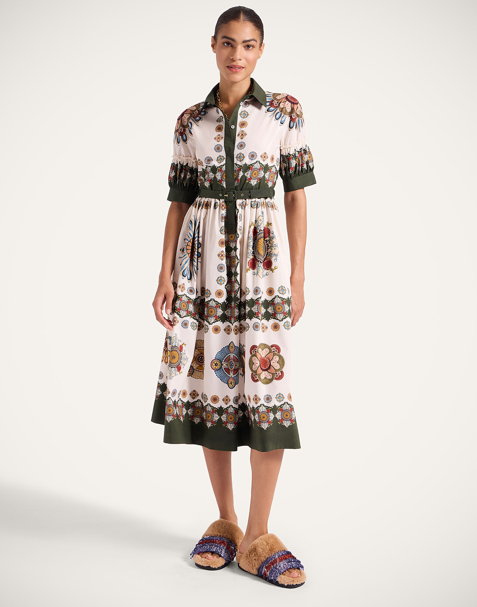 La DoubleJ Libertine Dress Nucleus Plac&eacute;e Off White DRE0910COT015NUC06WH05