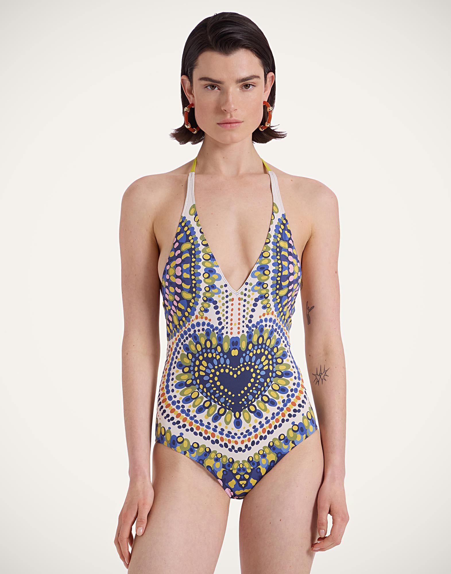 La DoubleJ Sexy Swimsuit Chakra Plac&eacute;e Multicolor SWI0091LYC006CHA05MU01