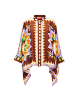 La DoubleJ Foulard Shirt &#40;Plac&eacute;e&#41; Sunset Moro Plac&eacute;e SHI0059SIL006SUS0002