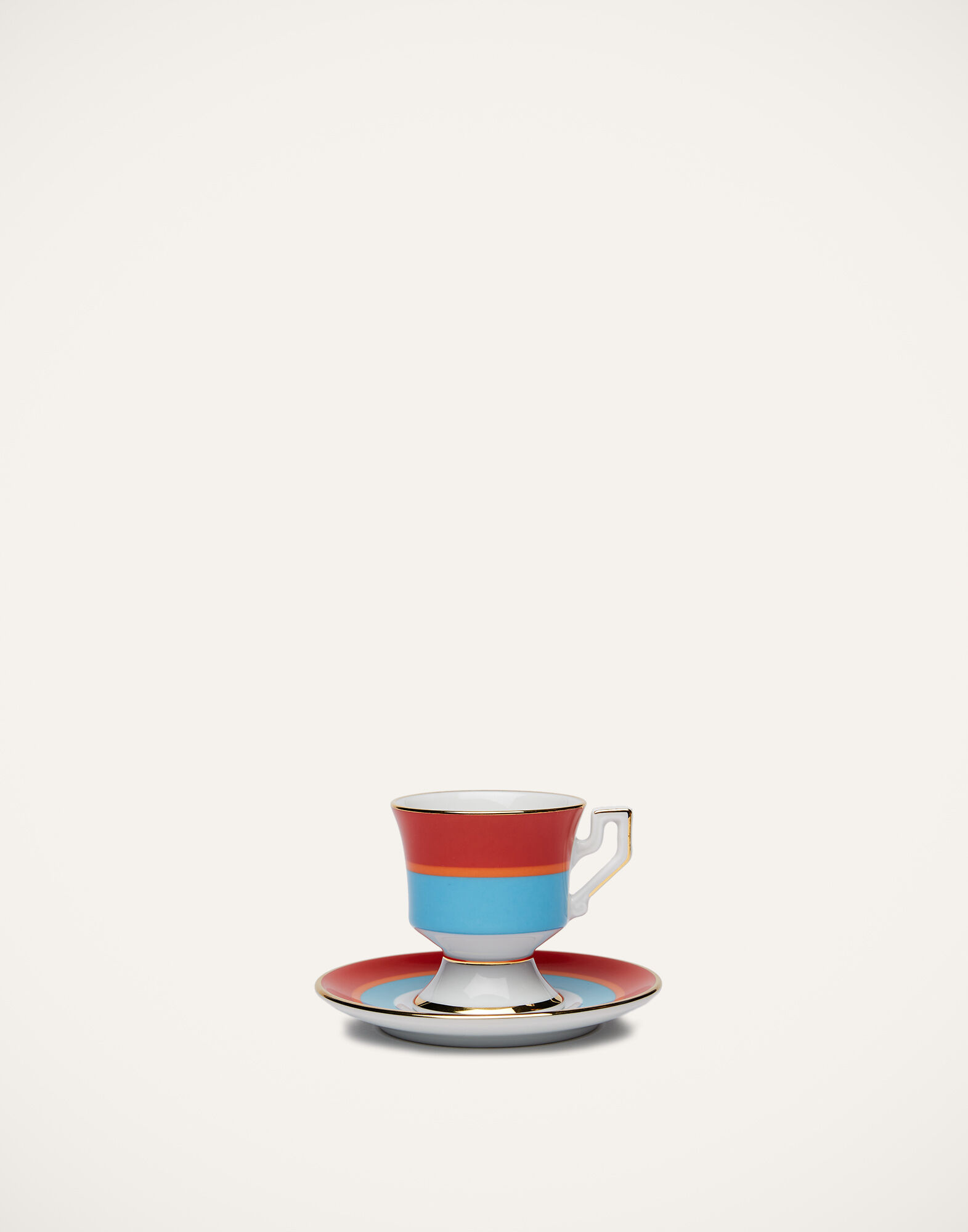 La DoubleJ Espresso Cup & Saucer Set of 4 Rainbow Mix DIS0042CER001RAI0011