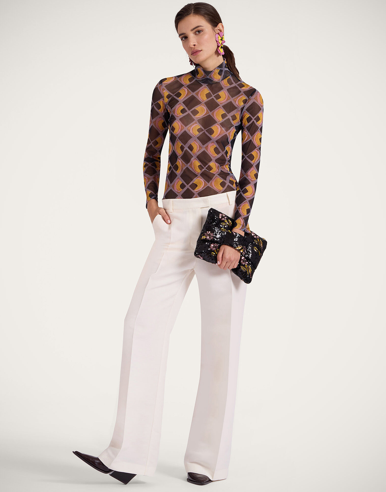 La DoubleJ Turtleneck Half-Light Black TOP0146JER035HAL02BL01