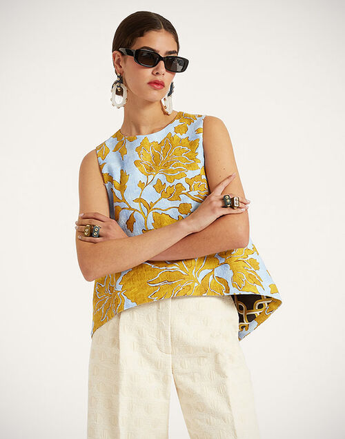 La DoubleJ La Scala Top Tangle Light Blue TOP0016COT005TAN01BU01