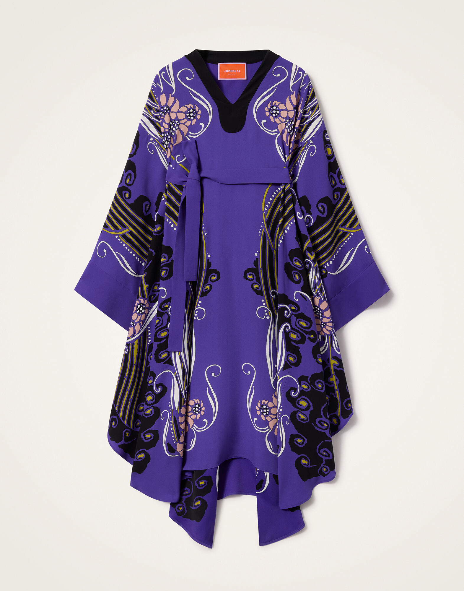 La DoubleJ Karis Kaftan Atlantis Plac&eacute;e Purple DRE0935VIS027ATL03PU01