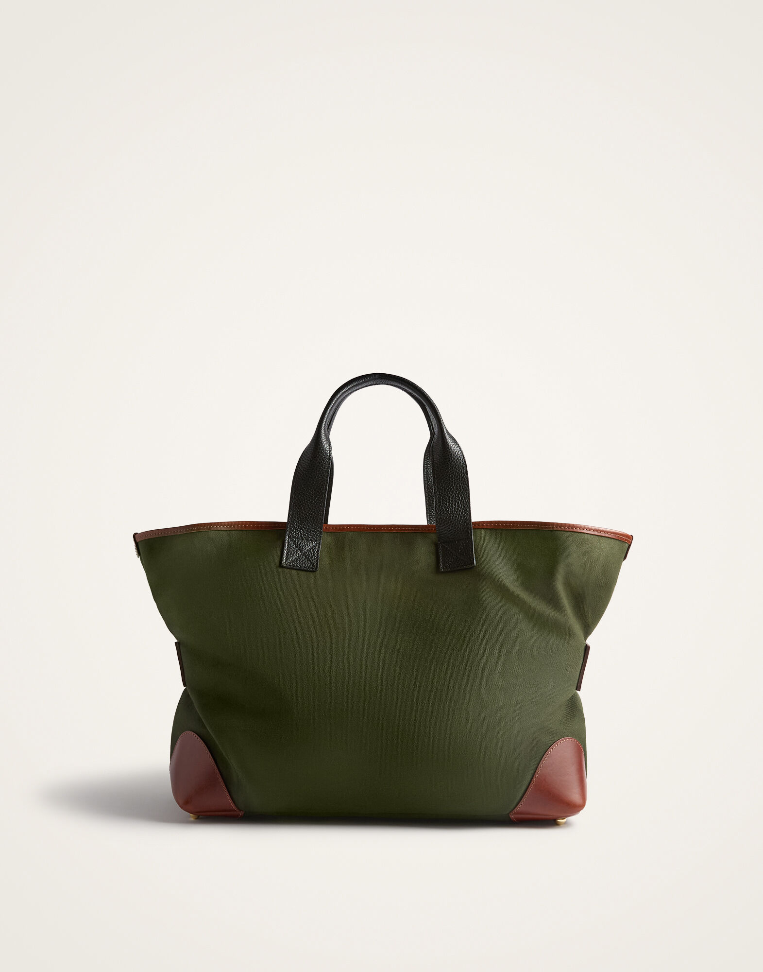 La DoubleJ Divine Tote Bag Solid Dark Green BAG0091COT079SOLIDGR03