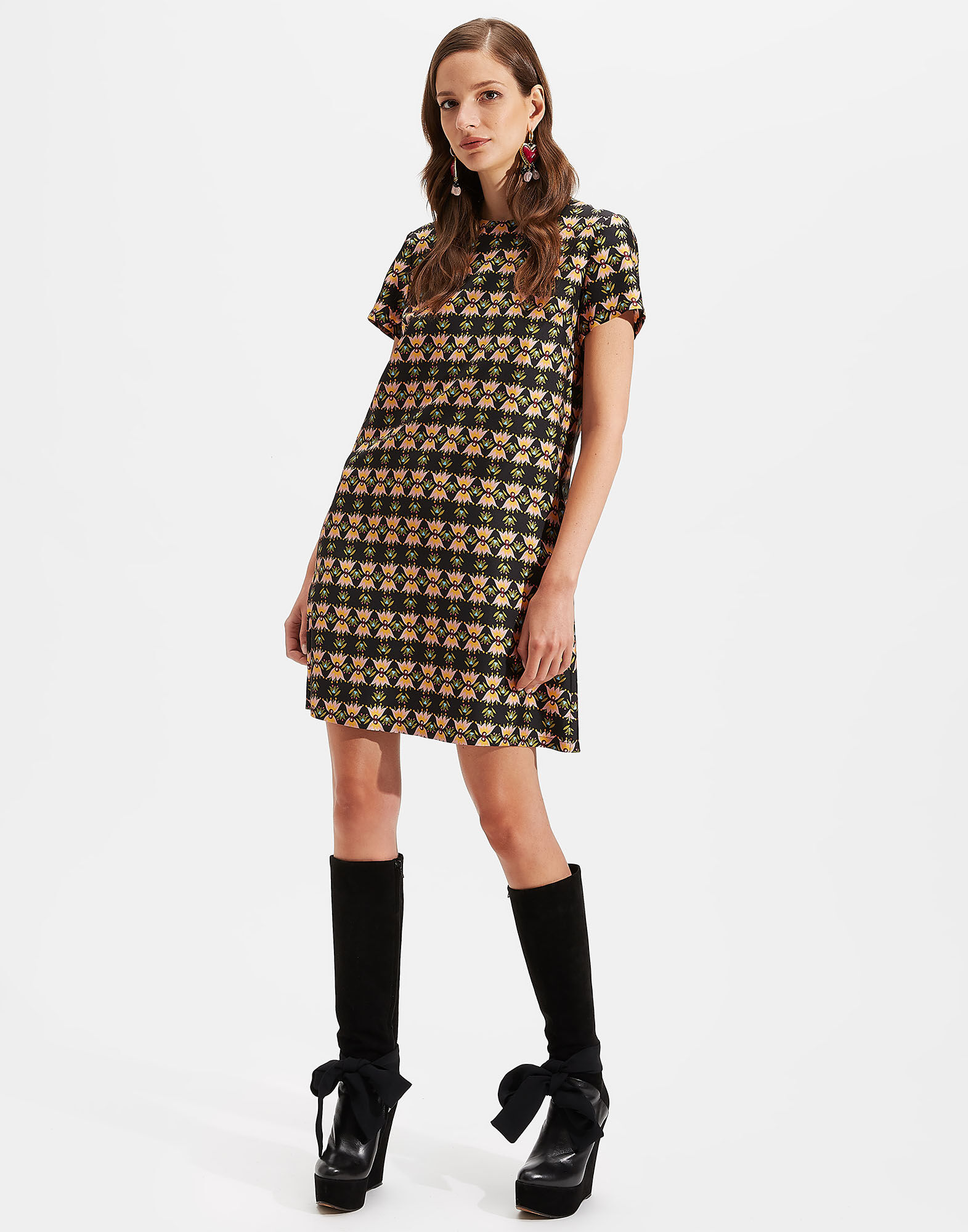 LaDoubleJ Mini Swing Dress Bacetto DRE0159SIL001BAC0001