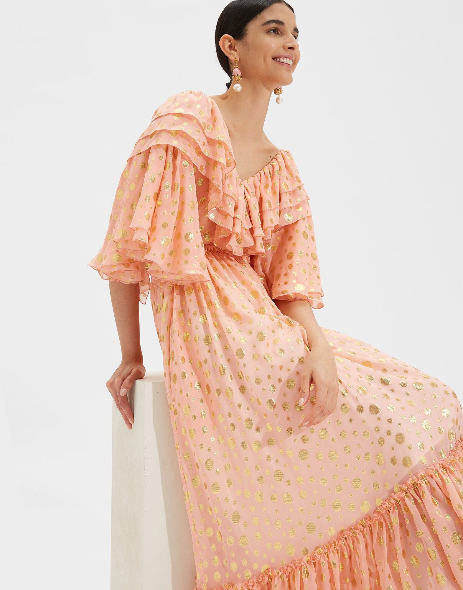 LaDoubleJ Birthday Dress Fil Coupe Rosa DRE0267FCP003ROS0004