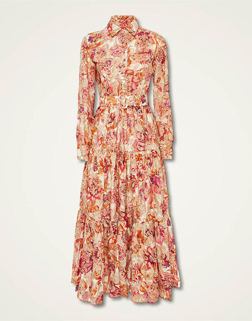 La DoubleJ Bellini Dress Hottie Cream DRE0016EMB029HOT01WH03