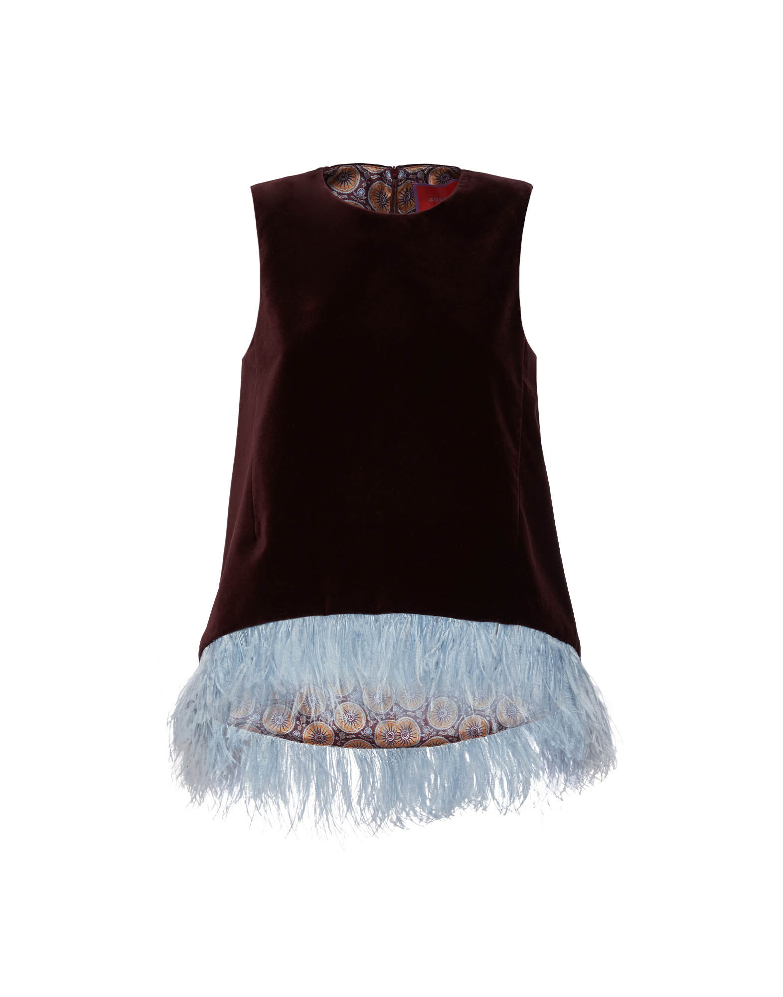 La DoubleJ La Scala Top Solid Burgandy TOP0013VEL011SOLIDRE02