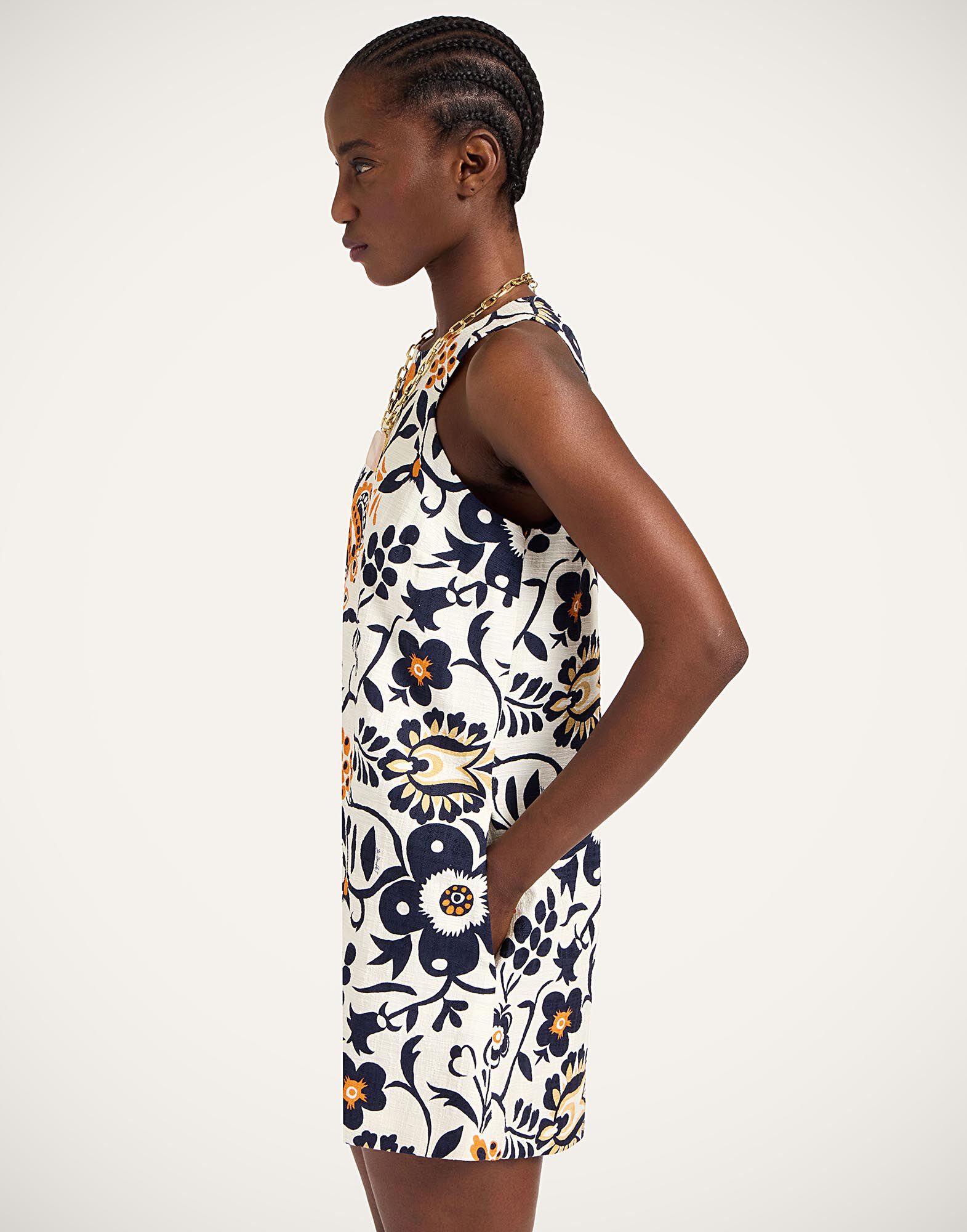 La DoubleJ Racer Mini Dress Selva White DRE0907COT005SEL06WH01