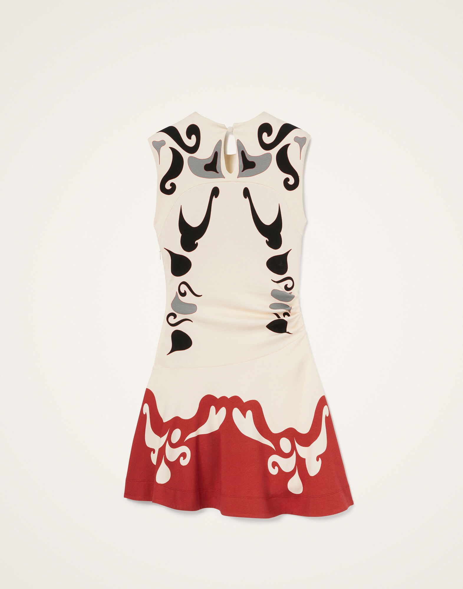 La DoubleJ Lela Mini Dress Phoenix Plac&eacute;e Ivory DRE0904JER067PHO01WH04