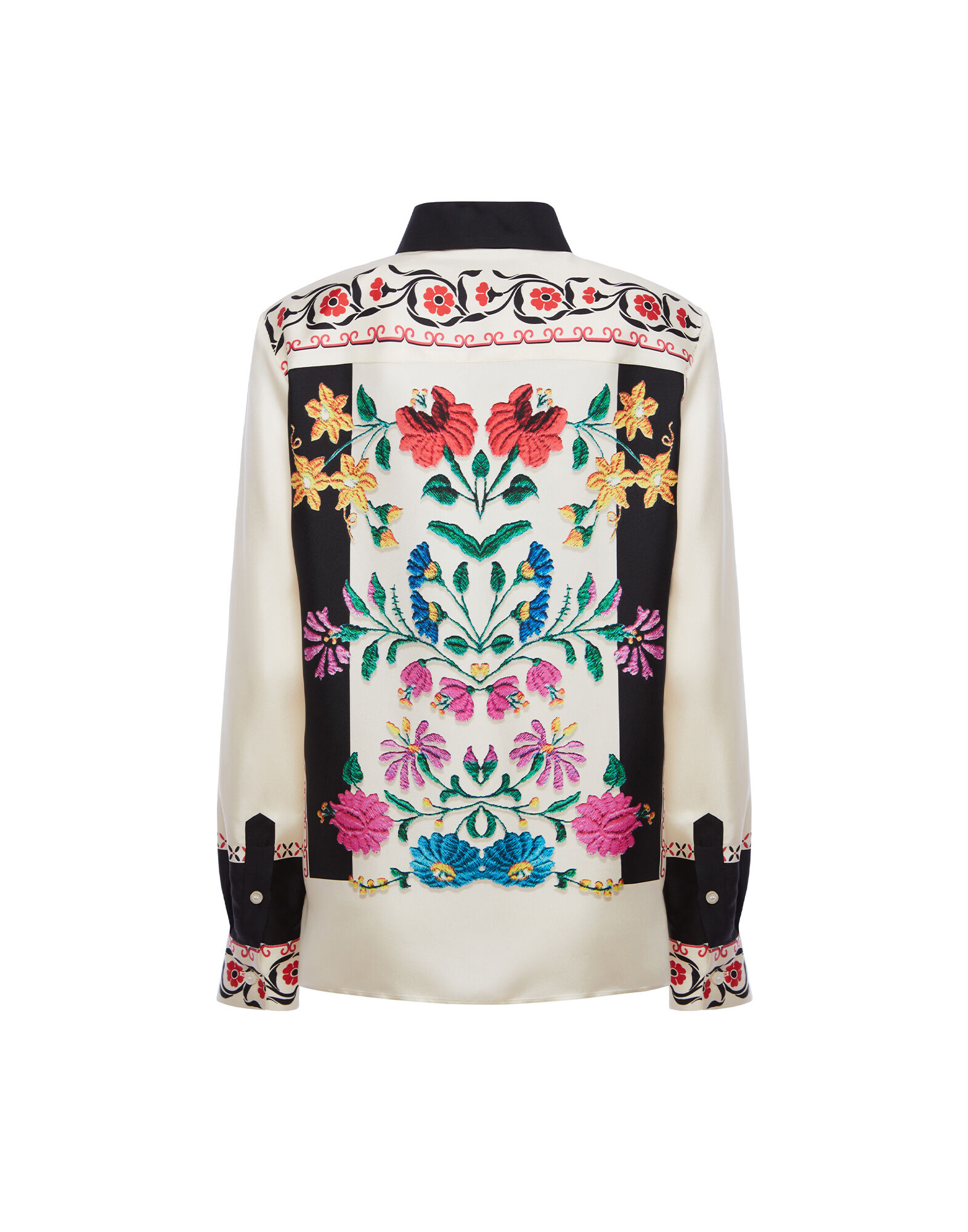 La DoubleJ Boy Shirt Plaza Plac&eacute;e Ivory SHI0040SIL006PLA04WH04