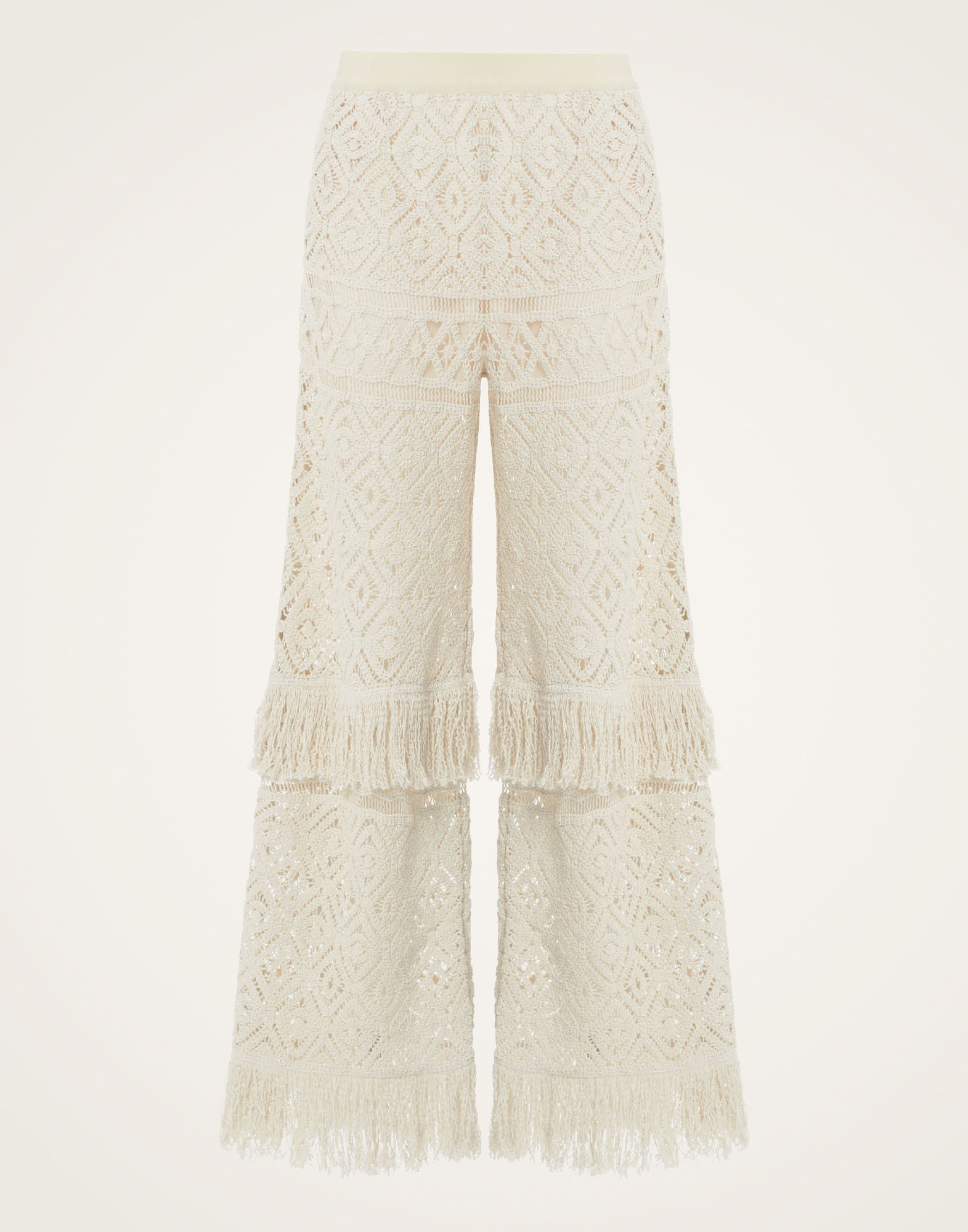 La DoubleJ Lacey Palazzo Pants Plaza Cream TRO0125JCQ080PLA03WH03