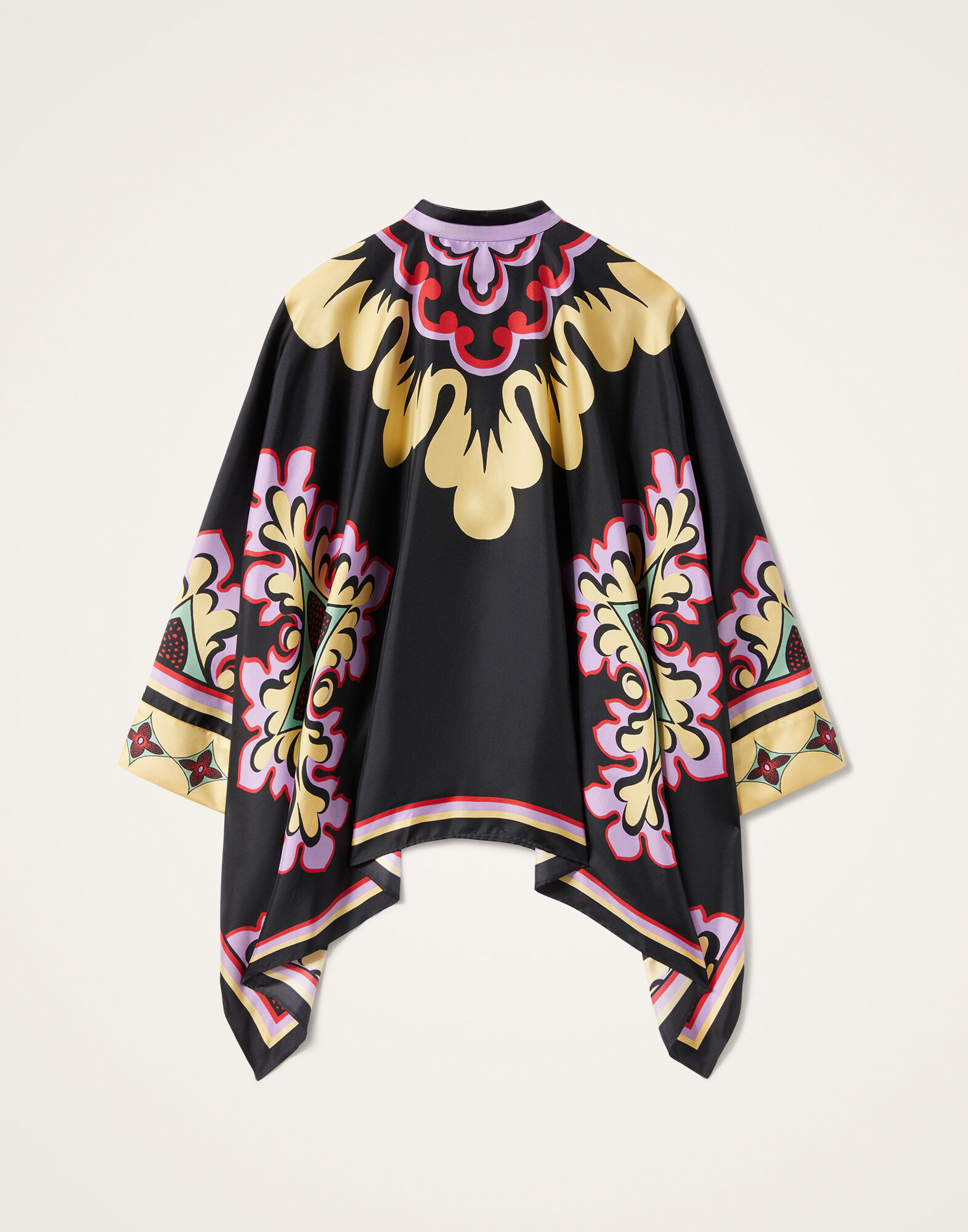 La DoubleJ Foulard Shirt Palazzo Plac&eacute;e Lilac SHI0059SIL001PAL08PU02