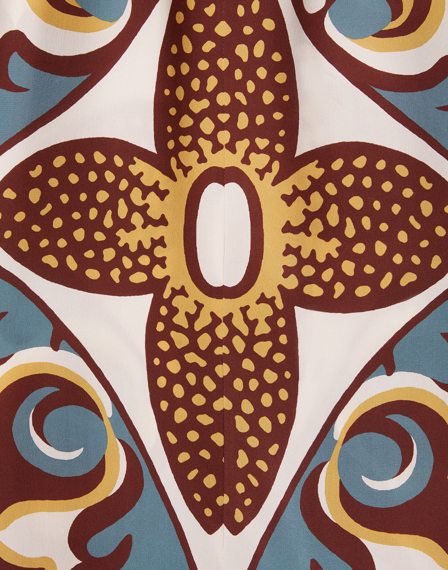 La DoubleJ Midi Cerere Shirt Dress Palazzo Plac&eacute;e Chocolate DRE0925CRE001PAL08BR07