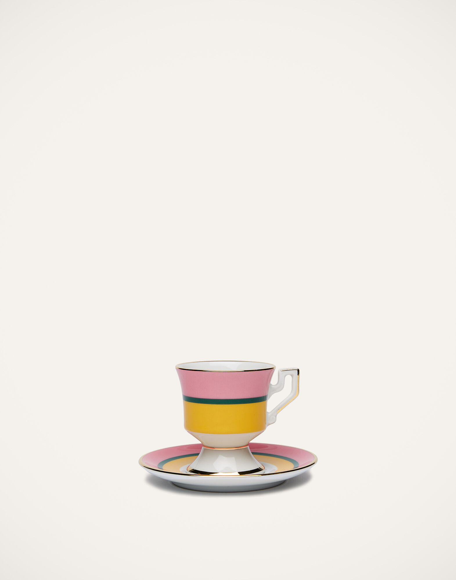 La DoubleJ Espresso Cup & Saucer Set of 4 Rainbow Mix DIS0042CER001RAI0011