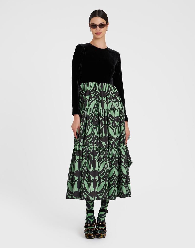 Big Dress in Papyrus Green for Women | La DoubleJ US