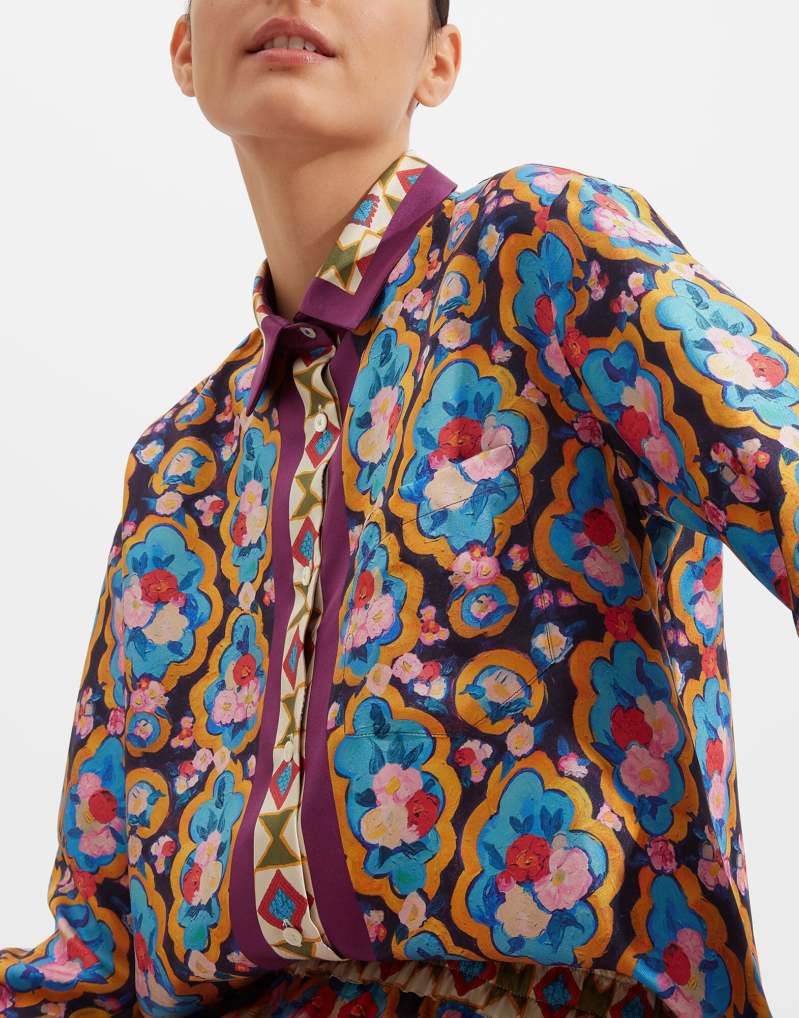 La DoubleJ Boy Shirt Matisse Plac&eacute;e SHI0040SIL006MAT0002