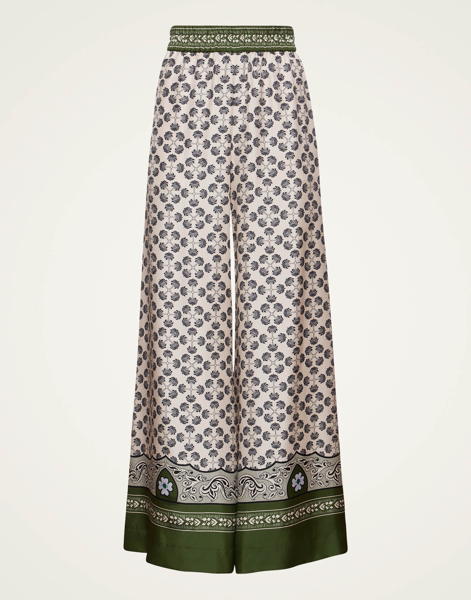 La DoubleJ Palazzo Pants Mirage Plac&eacute;e Green TRO0026SIL006AGE01GR02