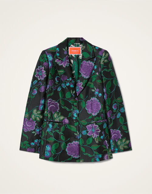 La DoubleJ 24/7 Jacket Bis Botanical Black JAC0063JCQ144BOT01BL01