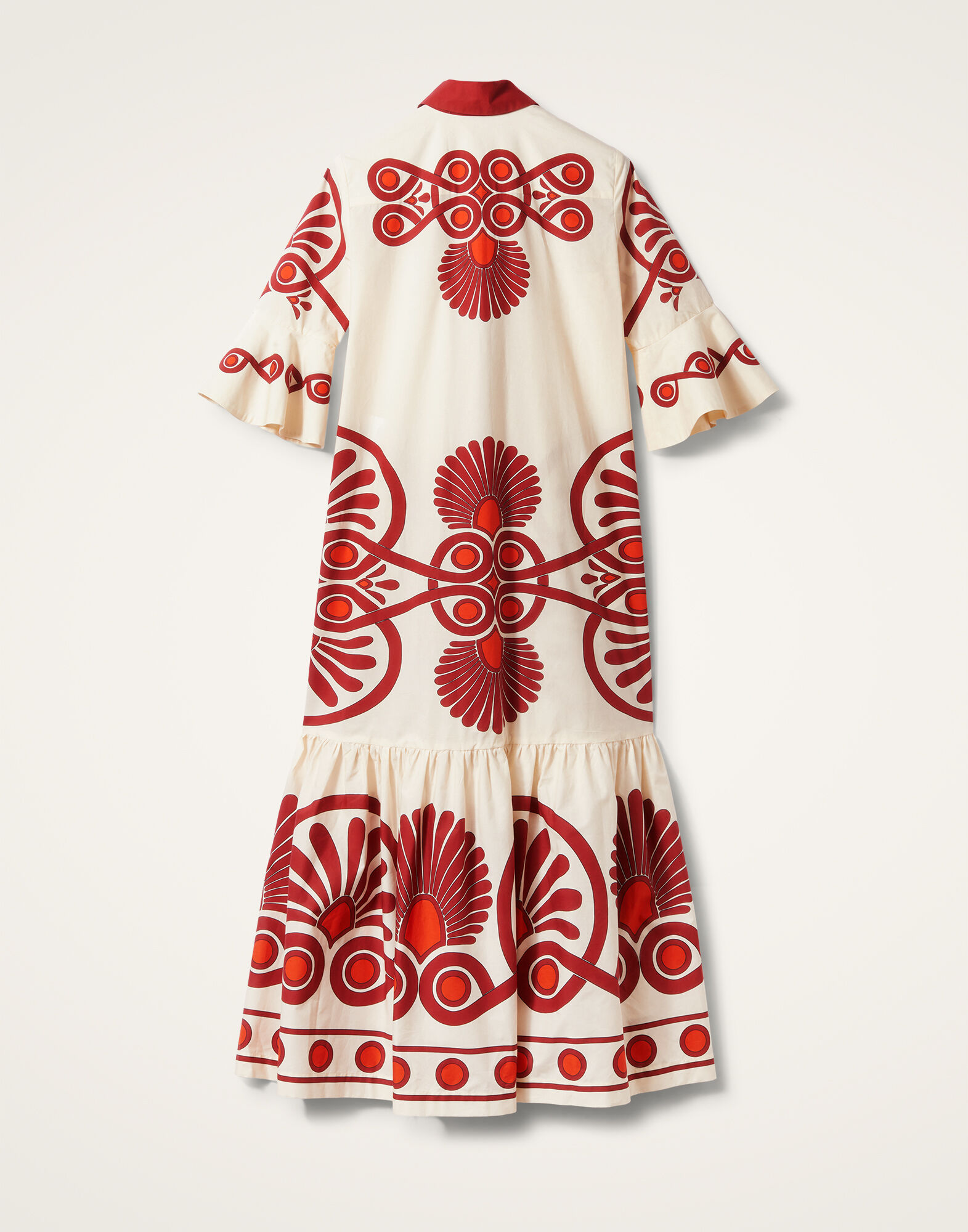 La DoubleJ Artemis Dress Medallion Plac&eacute;e Cream DRE0201COT015MED01WH03