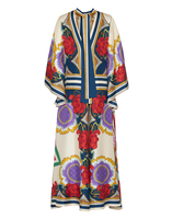 La DoubleJ Magnifico Dress &#40;Placed&#41; Taormina Plac&eacute;e Rust DRE0232SIL006LRT01OR04