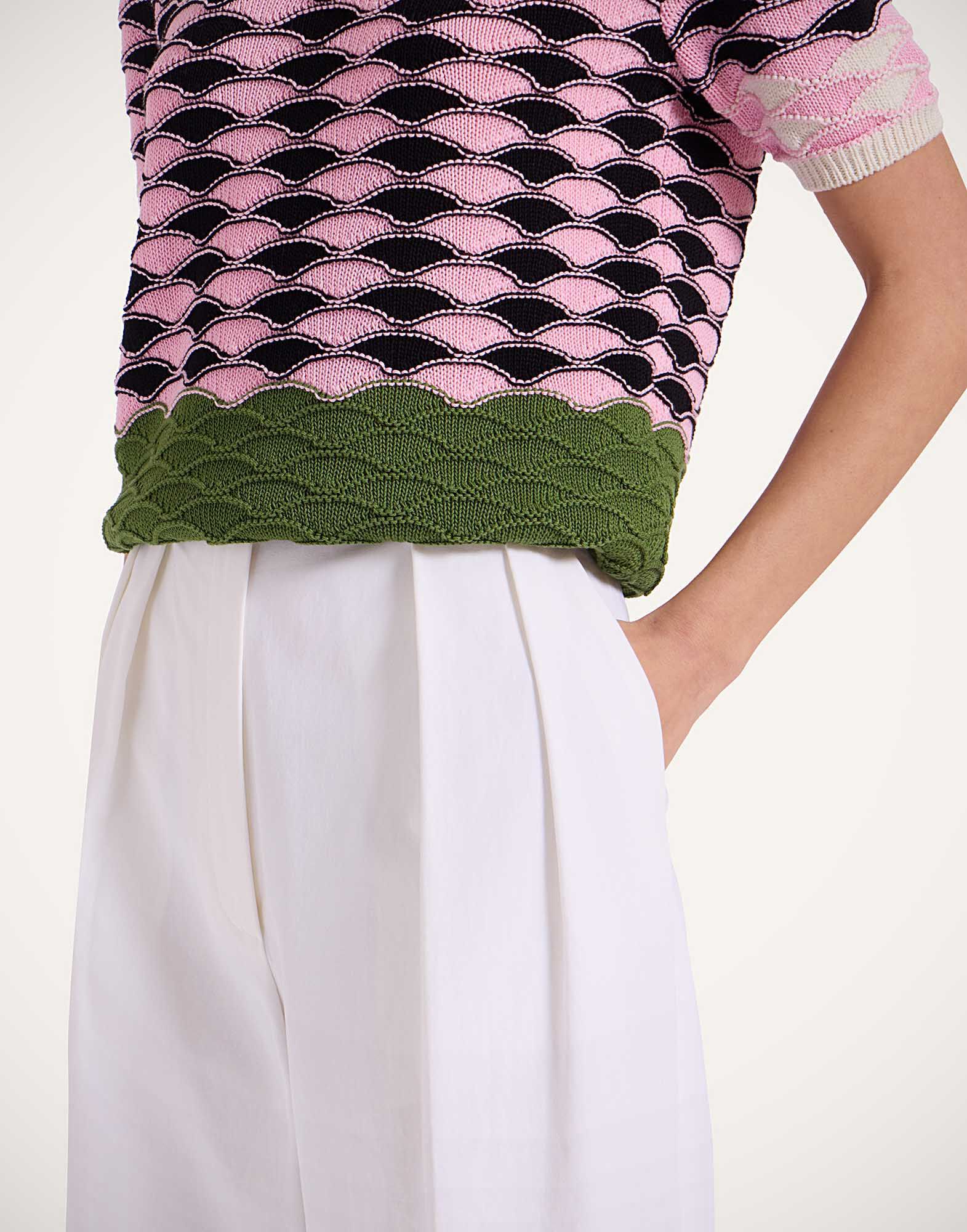 La DoubleJ Brooklyn Pants Solid White TRO0156COT070SOLIDWH01