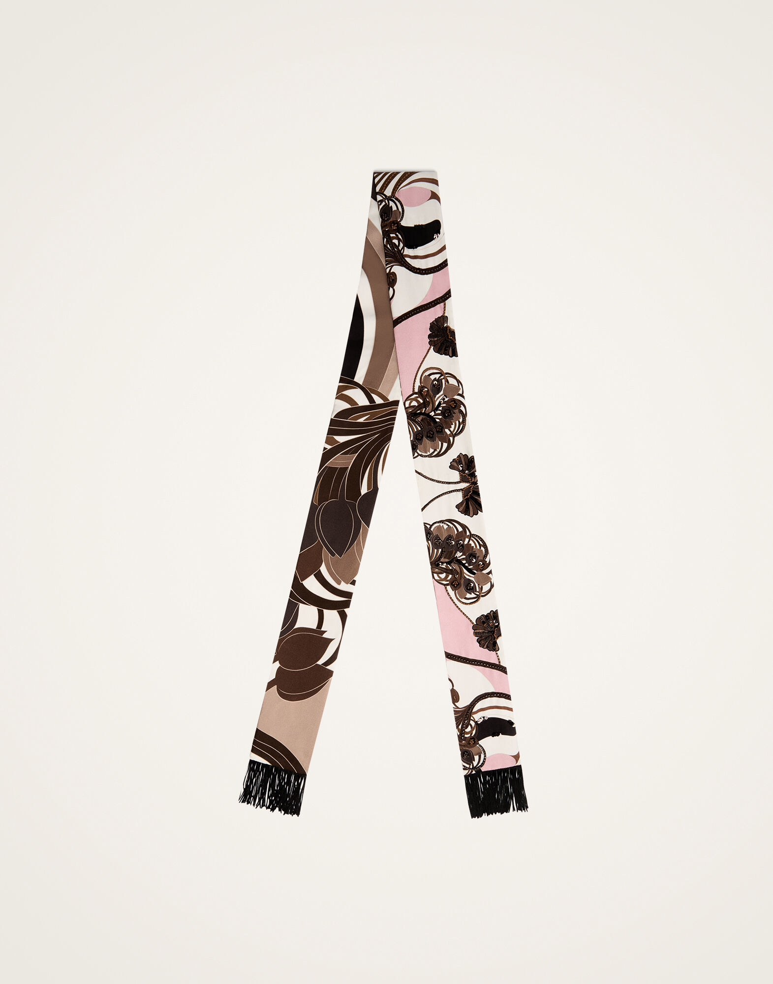 La DoubleJ Skinny Scarf Ambrosia Plac&eacute;e Pale Pink SCA0098SIL006AMB03PI02