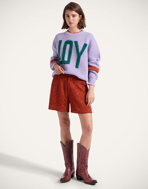 La DoubleJ Good Butt Shorts Animalier Rust TRO0010JCQ118ANI02OR04