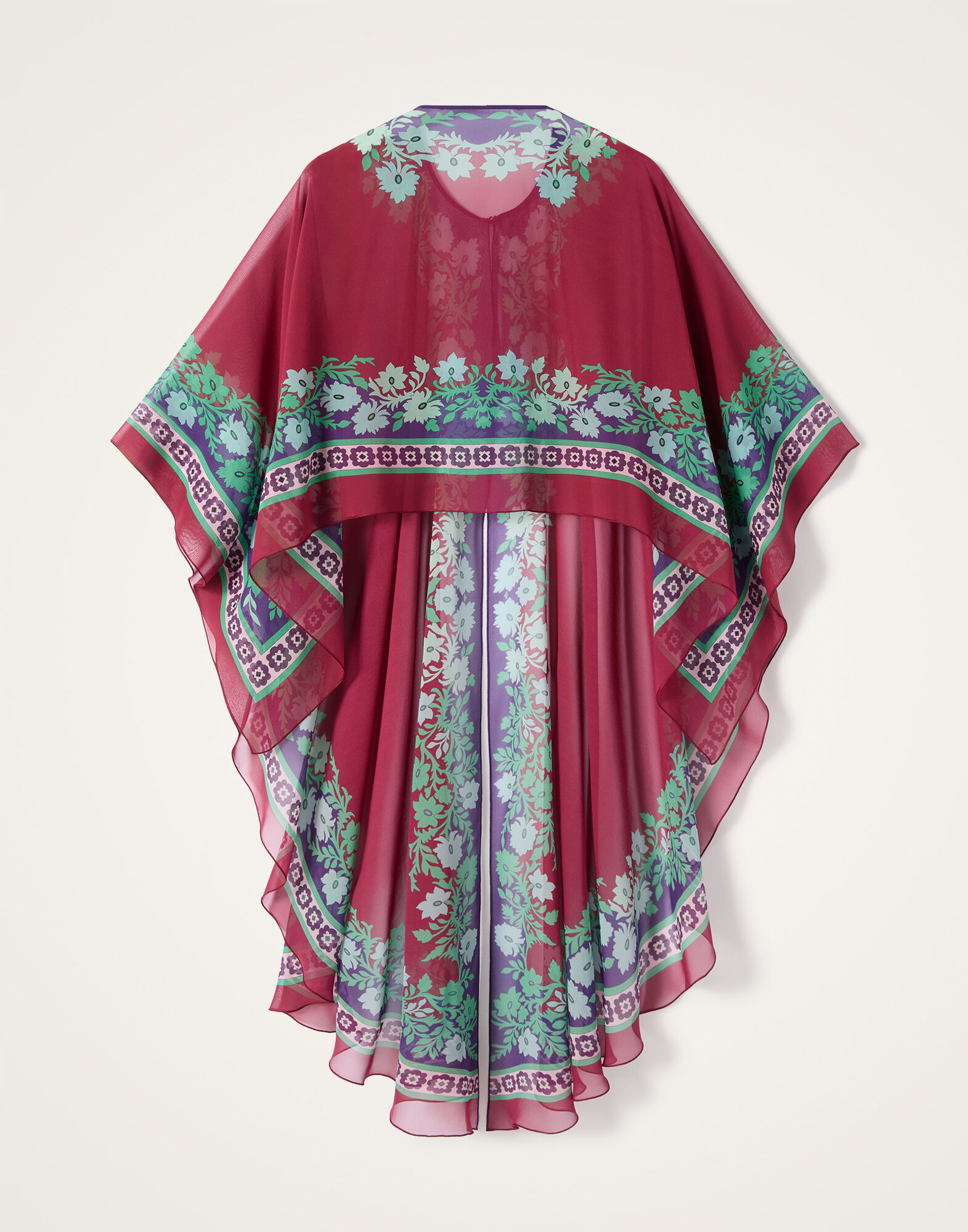 La DoubleJ Maria Cape Regalia Plac&eacute;e Red SCA0092SIL014REG02RE01