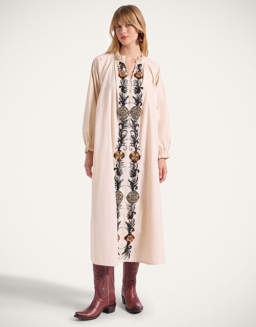 La DoubleJ Cerere Shirt Dress Solid Pale Pink DRE0974COT082NUC05PI02