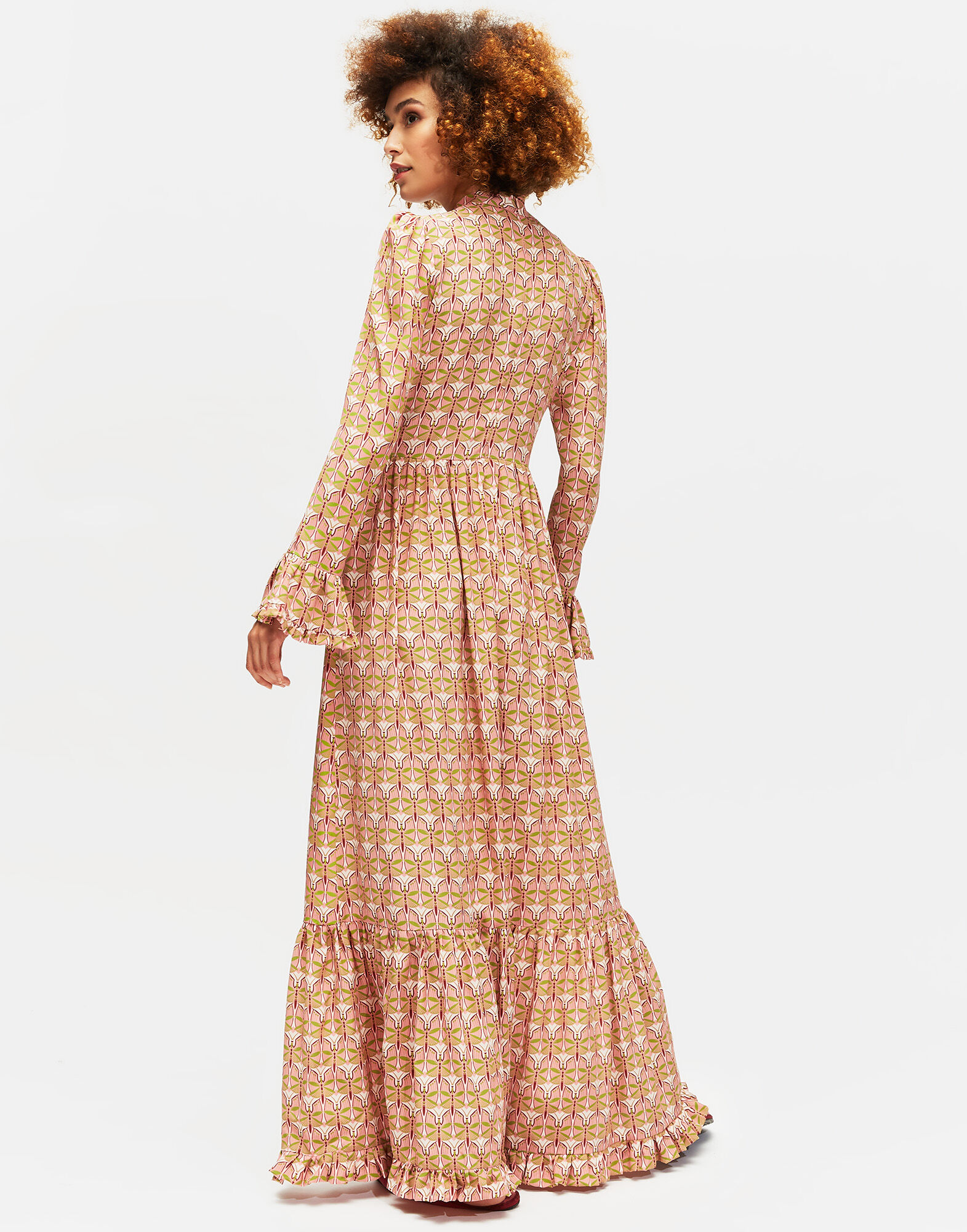 LaDoubleJ Visconti Dress Libellule Rosa DRE0041CRE001LIB0004