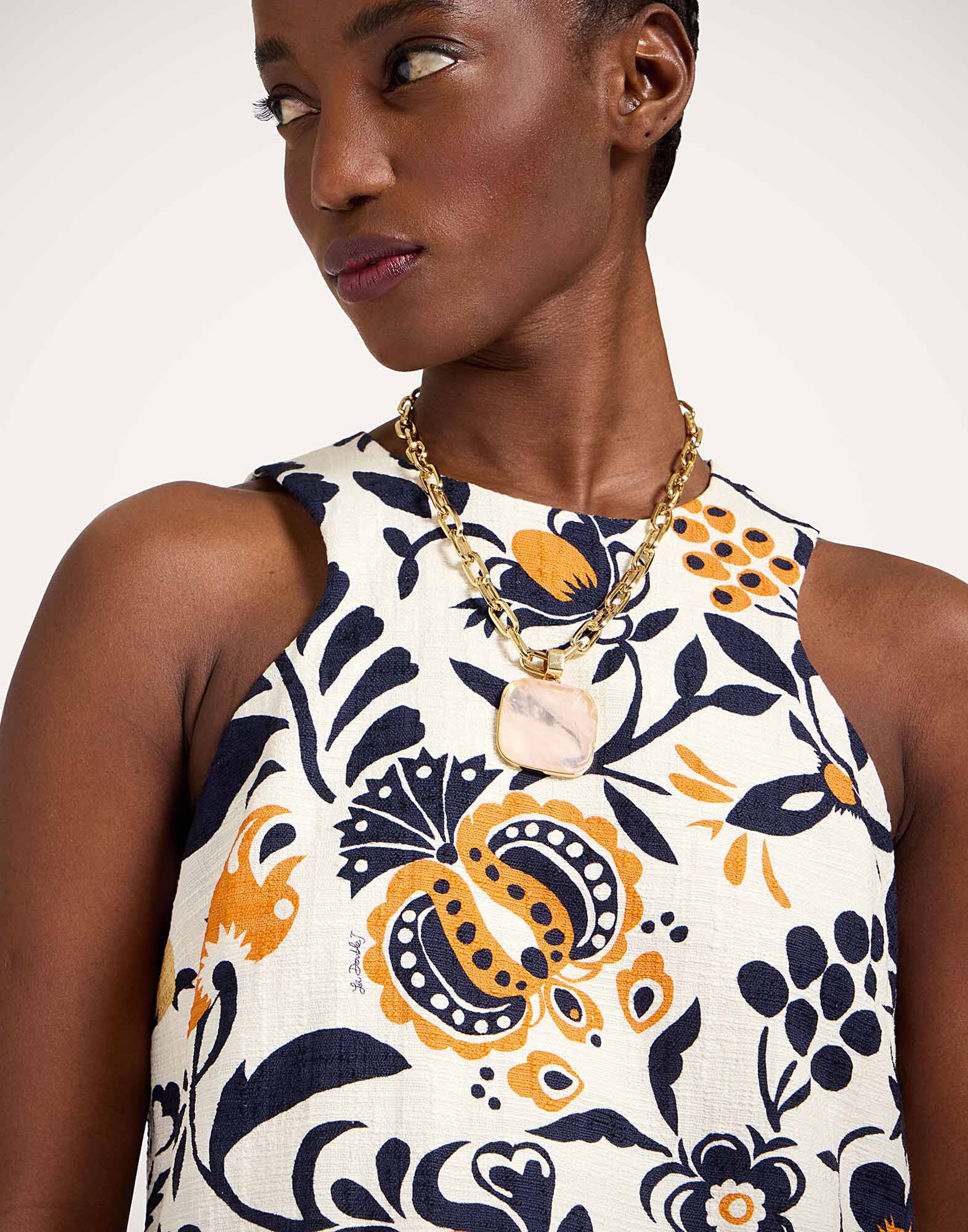 La DoubleJ Racer Mini Dress Selva White DRE0907COT005SEL06WH01