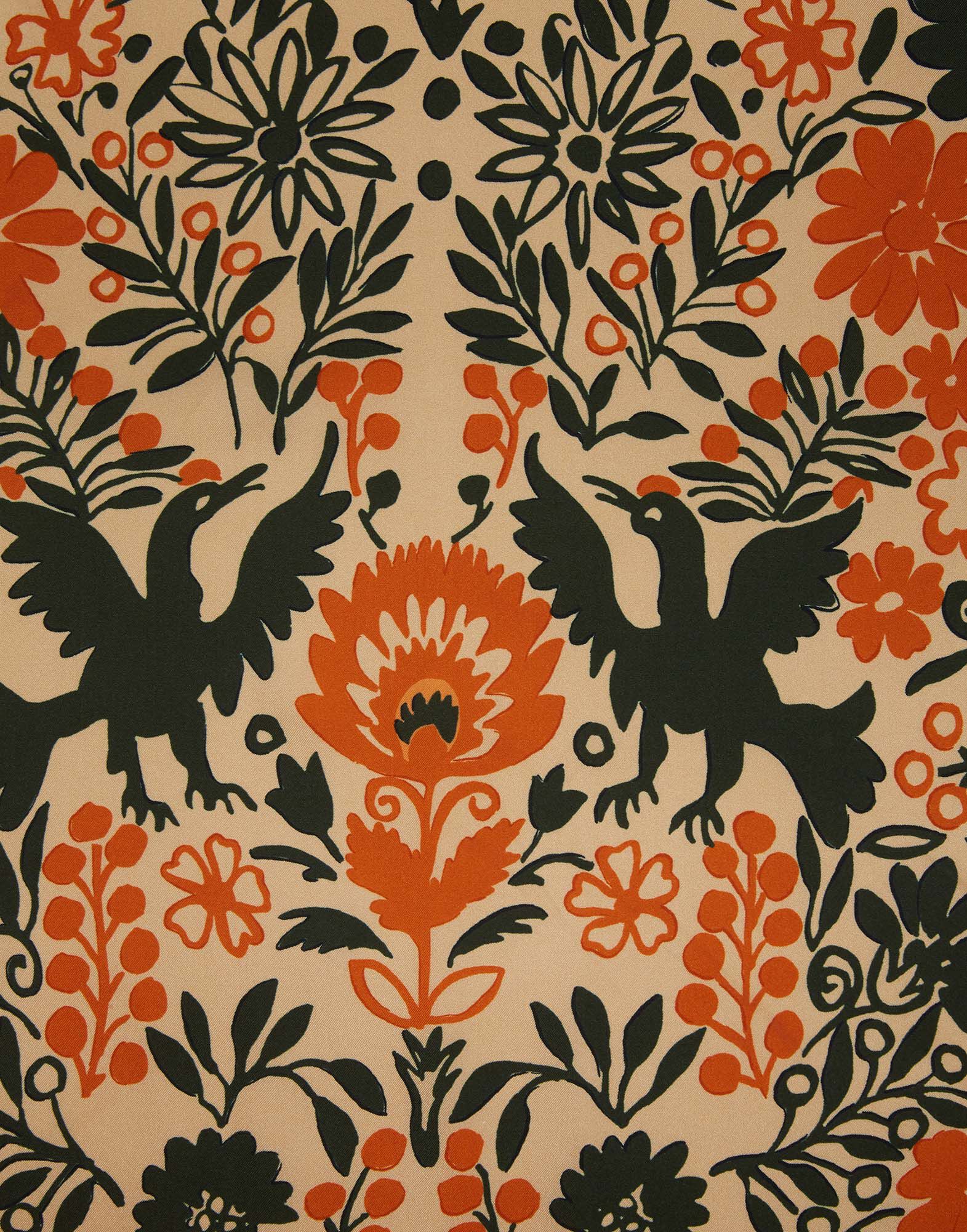 La DoubleJ Forest Foulard (90X90) Forest Square SCA0035SIL013FOR0004