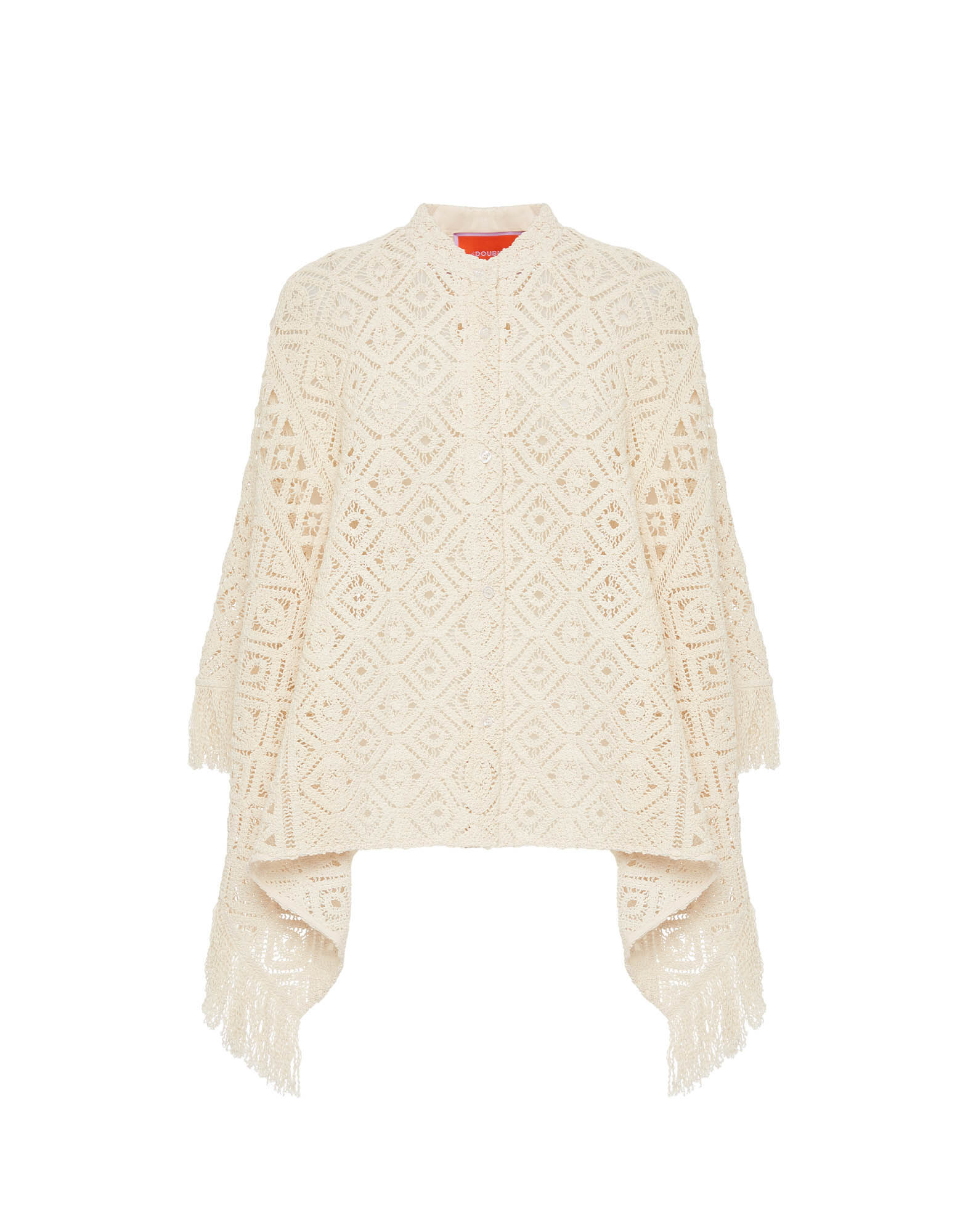 La DoubleJ Lacey Foulard Shirt Plaza Cream SHI0088JCQ080PLA03WH03