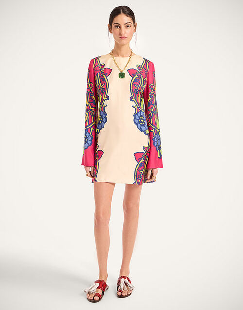 La DoubleJ Mini Supreme Swing Dress Lemuria Placée Pink DRE0619SIL006LEM02PI01