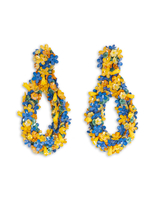 La DoubleJ Confetti Hoop Earrings Solid Yellow EAR0033PLS001SOLIDYE02