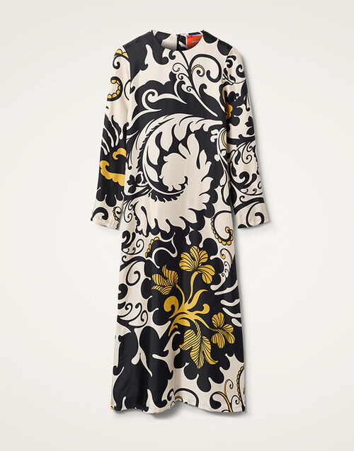 La DoubleJ Long Sleeve Swing Dress Marea Black & White DRE0184SIL001MRE01BL03