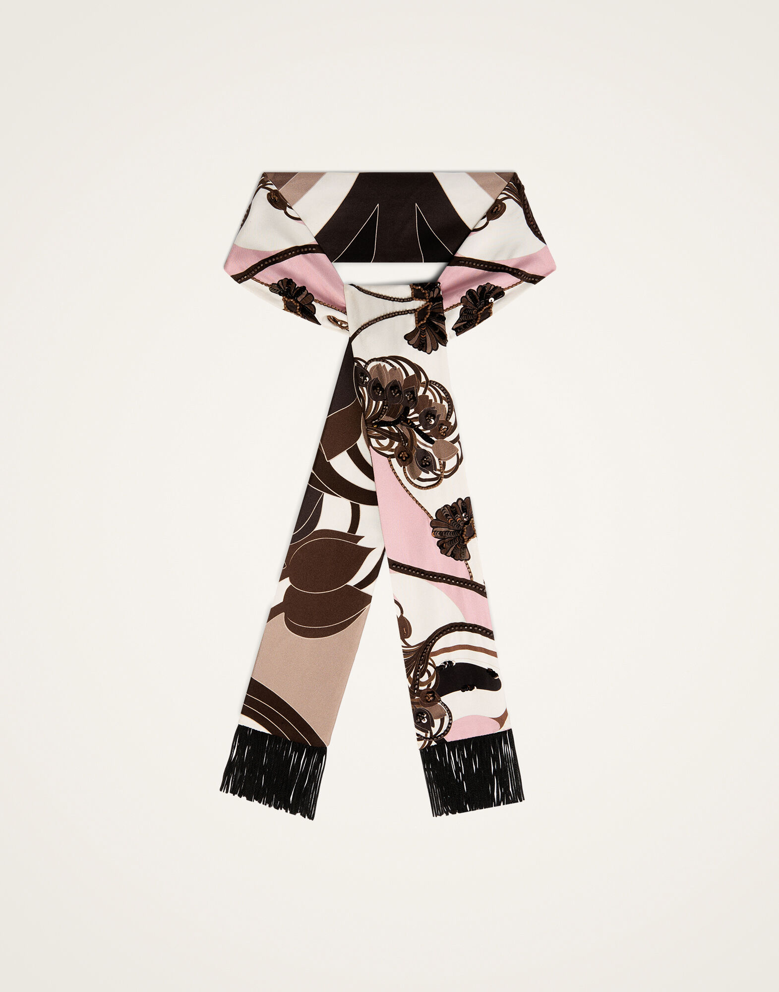 La DoubleJ Skinny Scarf Ambrosia Plac&eacute;e Pale Pink SCA0098SIL006AMB03PI02