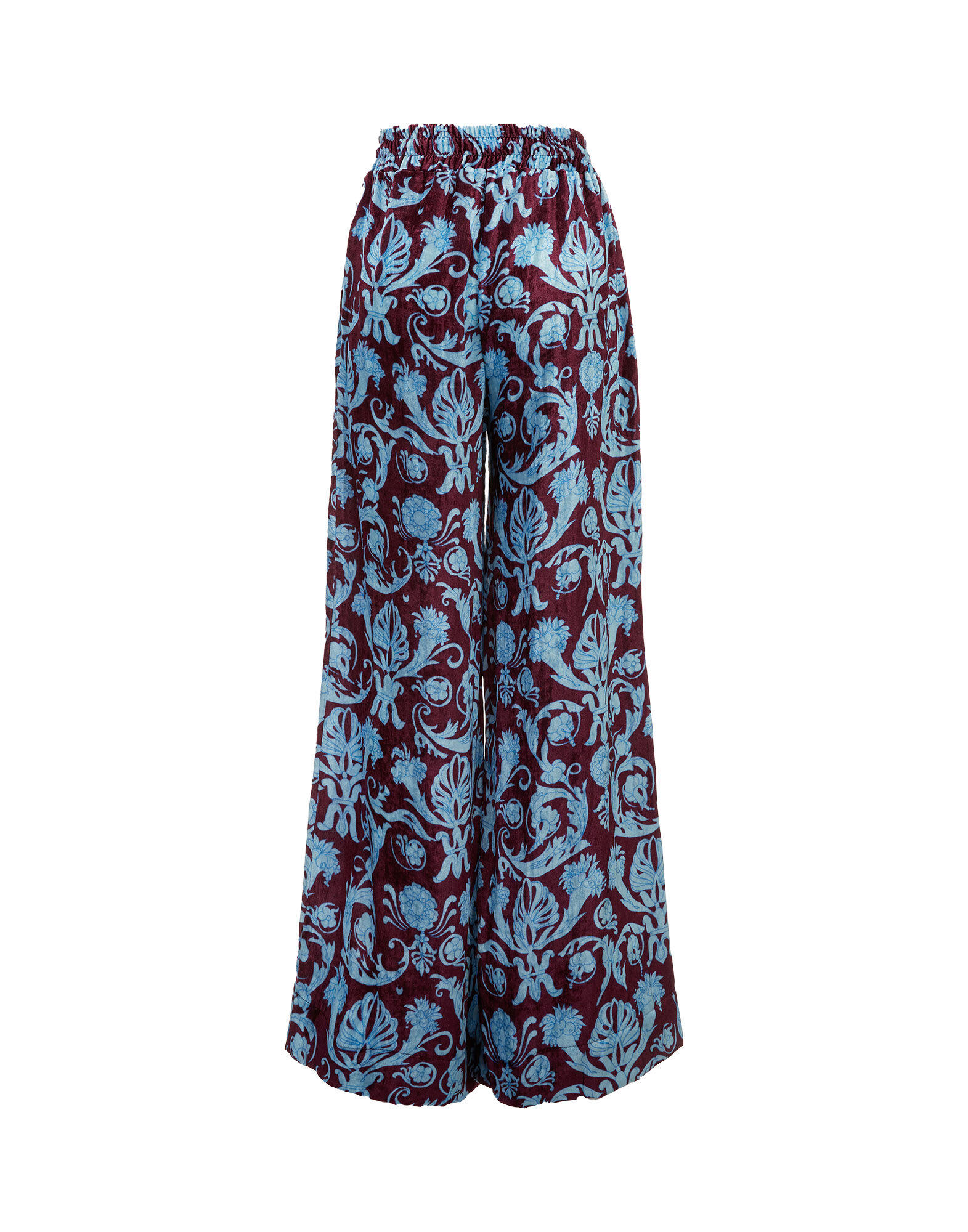 Navy Floral Printed Palazzo With One Side Pocket | EST-VT-001 | Cilory.com