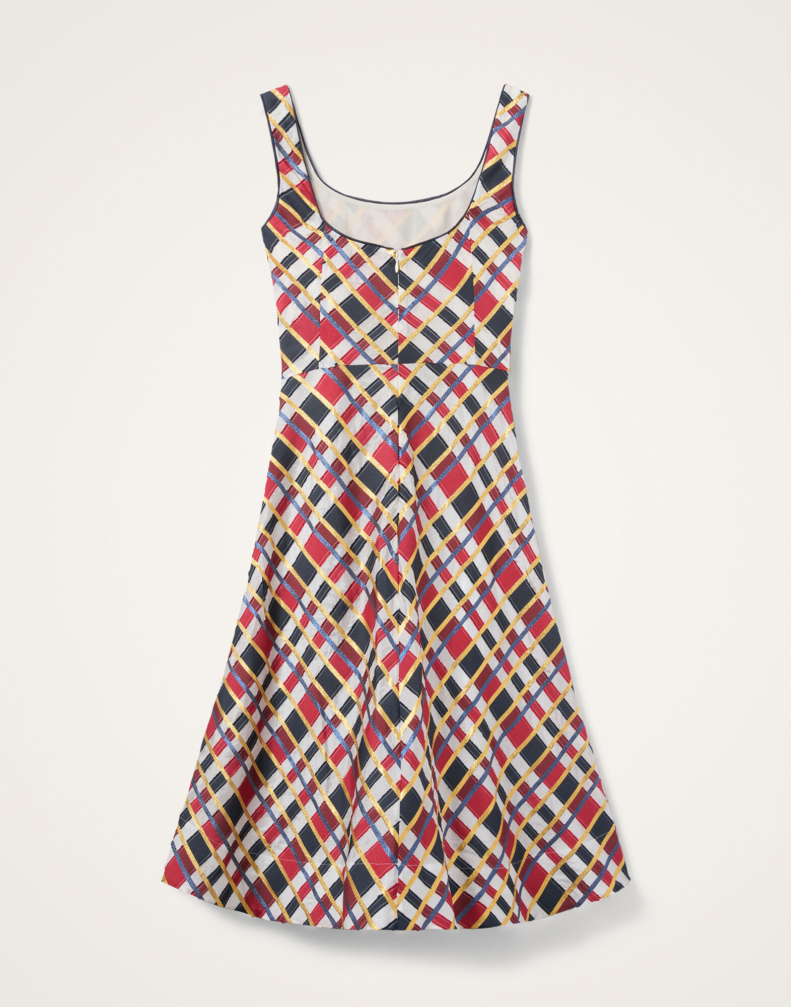 La DoubleJ Sophia Dress Windowpane Red DRE1064JCQ136WIP01RE01