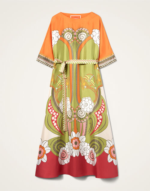 La DoubleJ Muumuu Dress Round Neck Ambrosia Plac&eacute;e Green DRE0574SIL001AMB03GR02