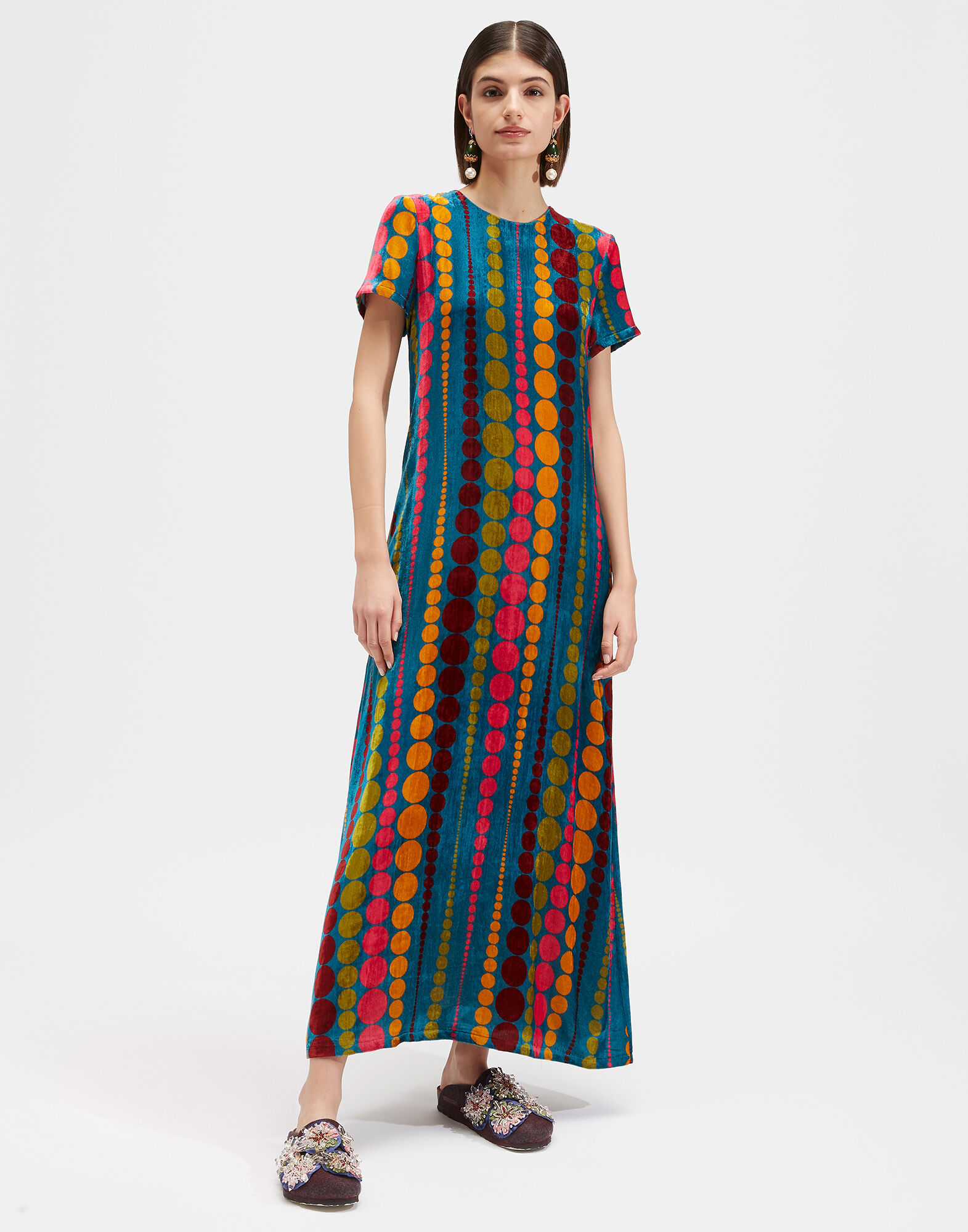 La DoubleJ Swing Dress Bubbles DRE0001VEL004BUB0001